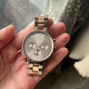 MVMT Two-Tone Watch - Silver and Rose Gold